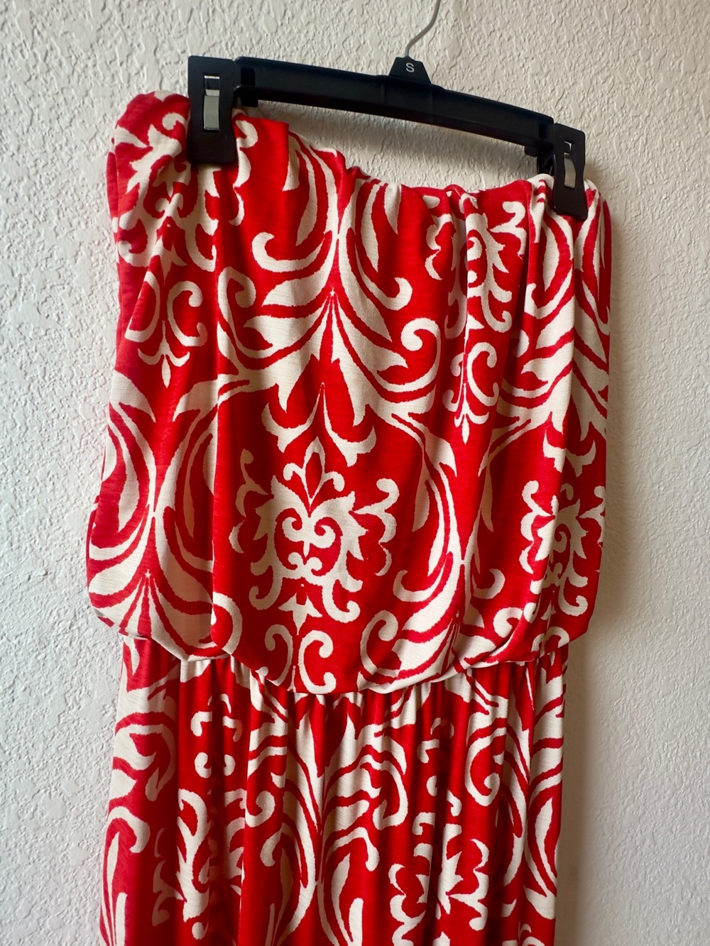 Boutique Strapless Floral Maxi Dress Size Large. - Picture 3 of 6